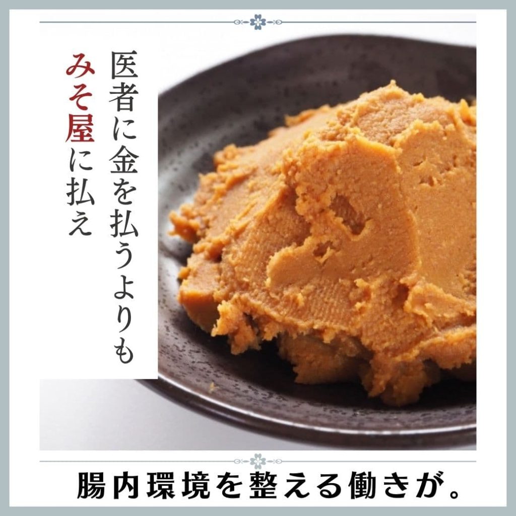 医者に金を払うよりも、みそ屋に払え