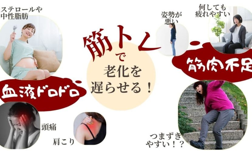 筋トレで老化を遅らせる