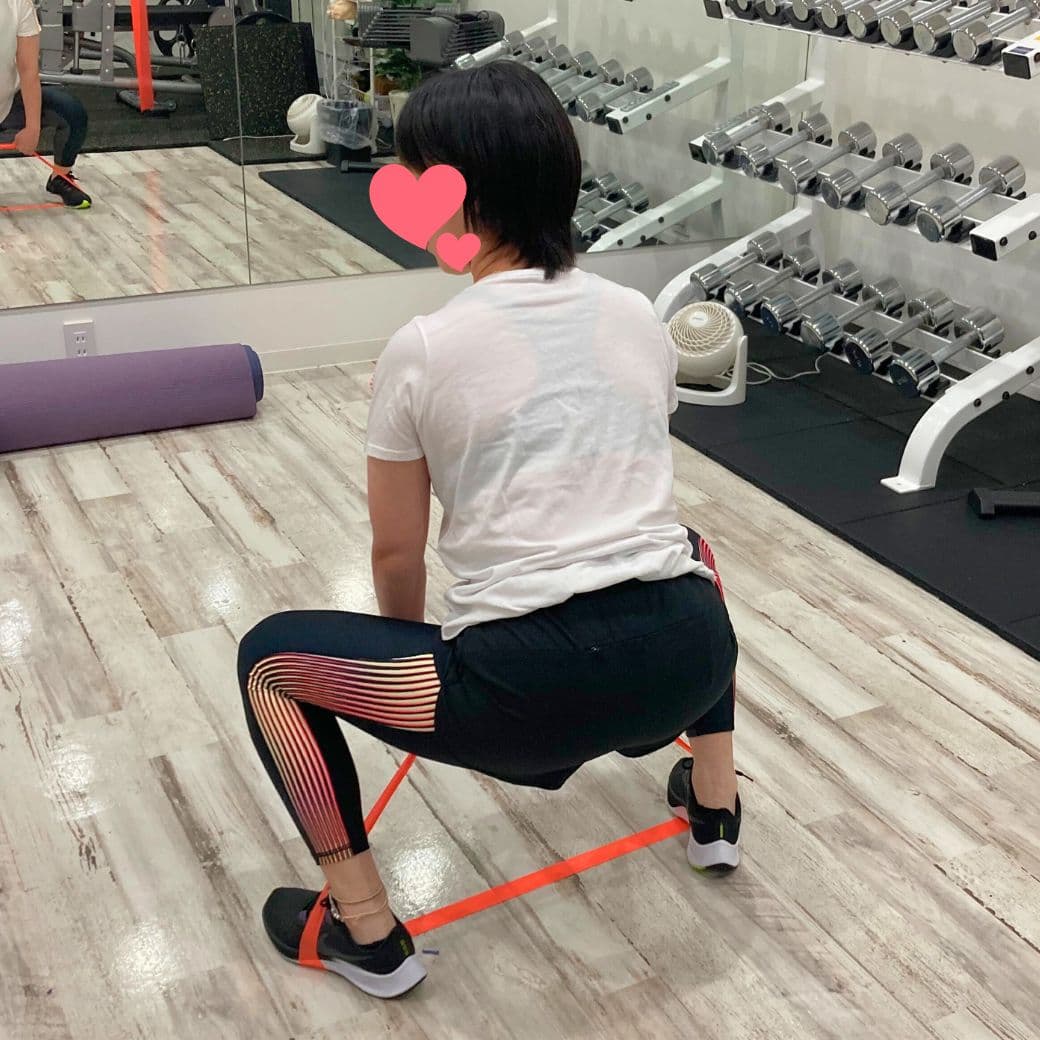 スクワットのフォームもとてもきれい。