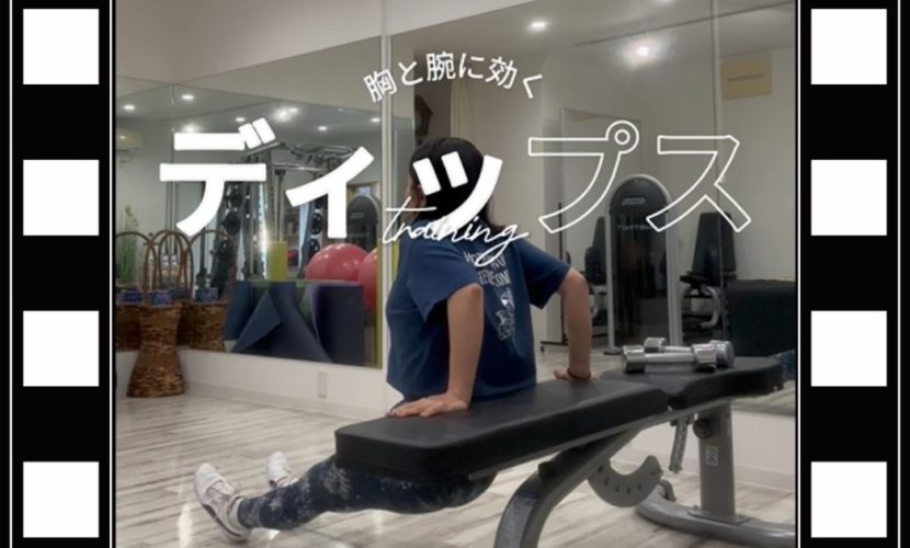 腕と胸の効く ディップストレーニング