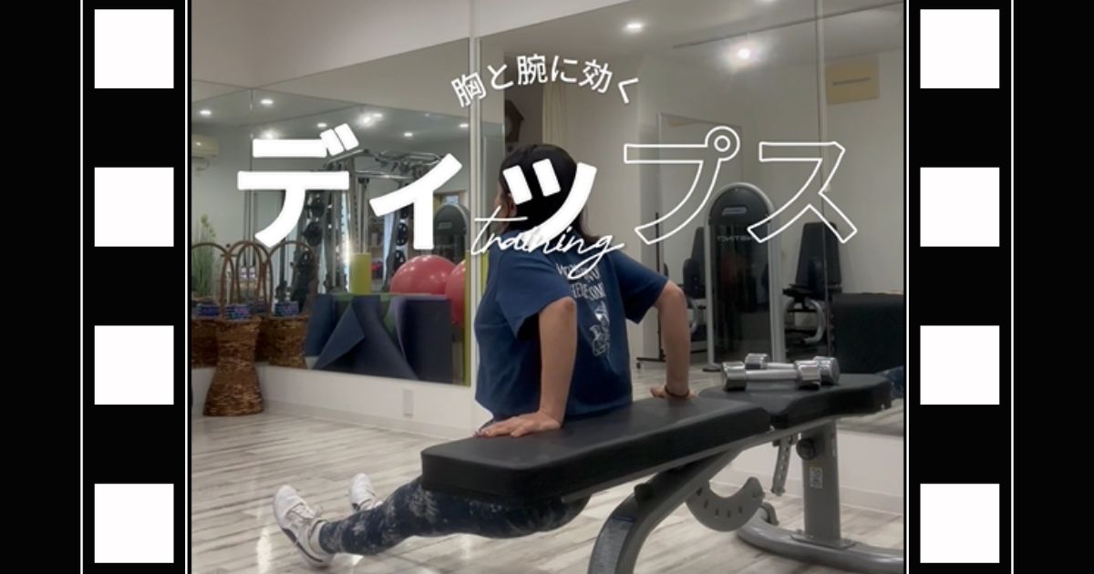 腕と胸の効く ディップストレーニング