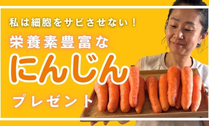 細胞をサビさせない　人参　プレゼント