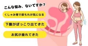 骨盤亭筋群 尿漏れ 下腹ぽっこり