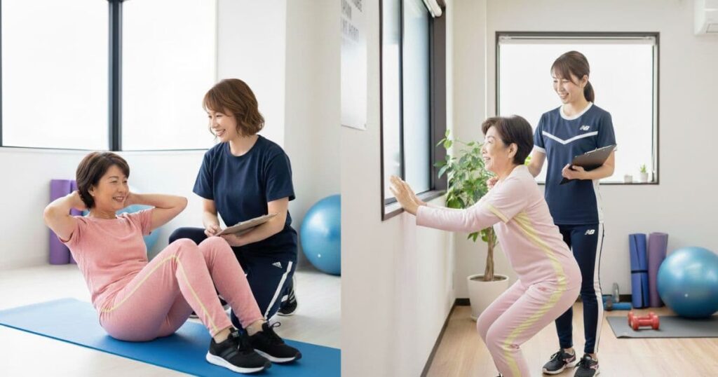 70代　女性　トレーニング　筋トレ