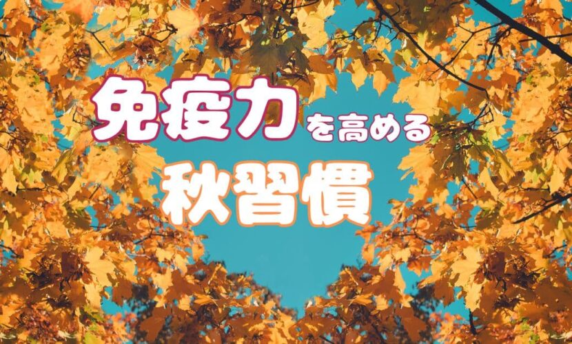 免疫力を高める秋習慣